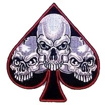 PATCH - Ace Of Spades with Triple Skull