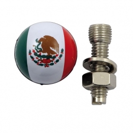 TrikTopz with License Plate Mounts - Valve Caps - Mexican Flags - Mexico