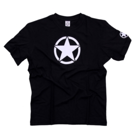 T-Shirt with White Star - Two Colours