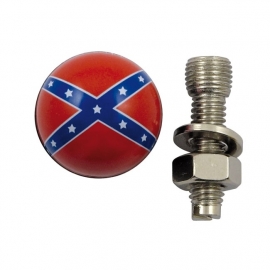 TrikTopz with License Plate Mounts - Valve Caps - Rebel Flags