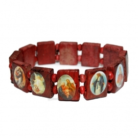 Holy Saints bracelet (red/brown) - GREE - GRATIS