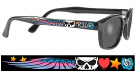 Original KD's - Tattoo Sunglasses - TA2 Frame & Smoke Lens - Winged Skull