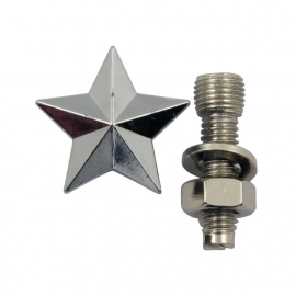 TrikTopz with License Plate Mounts - Valve Caps - Silver Stars