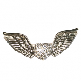 Winged Heart Brooch