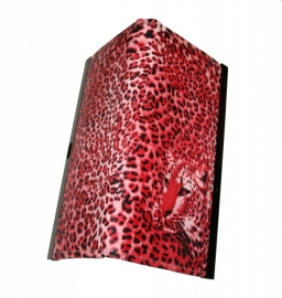Wallet with Clip Closure - Pink leopard