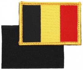 186 - VELCRO PATCH -BELGIUM - BELGIE - BELGIQUE - Belgian Flag