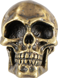 SKULL DECORATIVE FIGURE BRASS