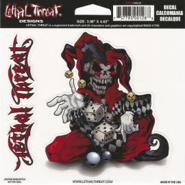 Lethal Threat - Jester Skeleton - DECAL - STICKER