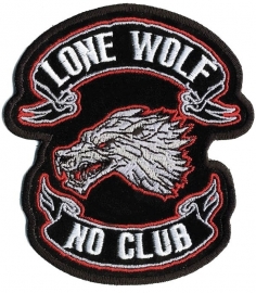158 - PATCH - Lone Wolf, No Club