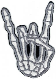 338 - Silver PATCH - SILVER - Skeleton Rocking Hand