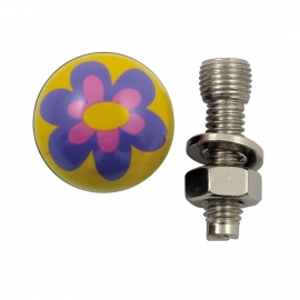 TrikTopz with License Plate Mounts - Valve Caps - Purple Flowers