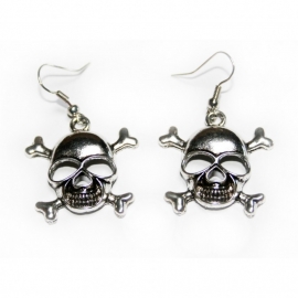 Earrings with Skulls [silver]