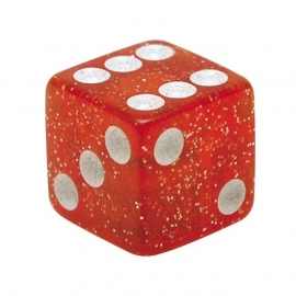 TrikTopz - Valve Caps - Glitter Red Dice