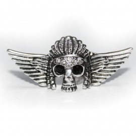 Faro Skull ring (silver-white)