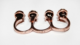 3-Fingerring with Skulls (fire)