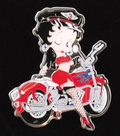 P105 - PIN - Large Biker Betty Boop