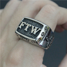 FTW Ring - with Raising Middle Finger