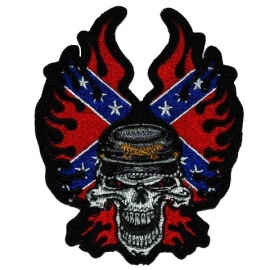 016 - small PATCH - Rebel Skull