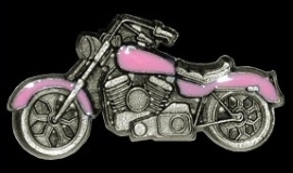 P148 - PIN - Pink Motorcycle