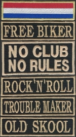 100 - GOLDEN PATCH - No Club, No Rules