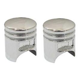 Valve Caps - Silver Pistons