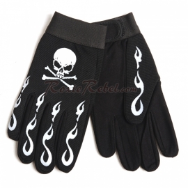 Skulled with Crossed Bones Mechanic gloves