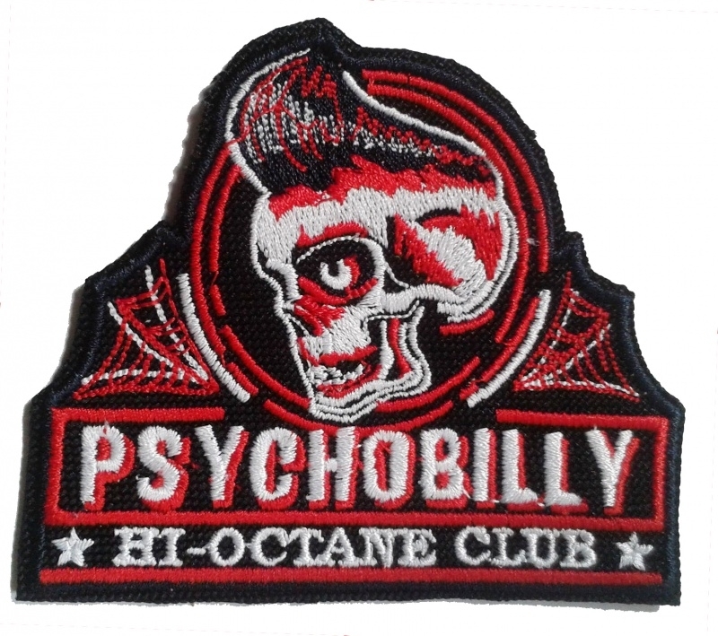 Psychobilly Psychobilly - Hi-Octane Club - Patch Keychains Stickers -   - Biggest Patch Shop worldwide