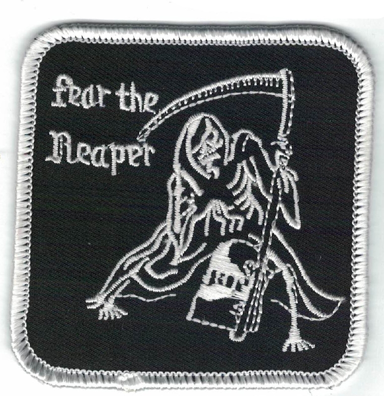 014 - PATCH - Fear The Reaper | SALE - a.k.a. End of Stock! | Roxie Rebel