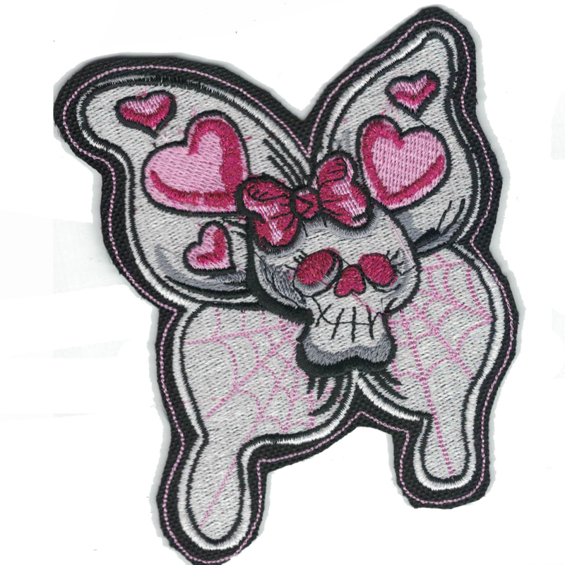 Butterfly Patch - More Styles! - Pink Skull