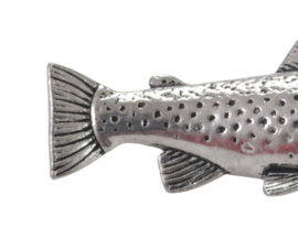 Visspeld Forel Speldje Forellenspeld Vis Vissen Broche Kraag Speld Hoed Vliegvissen Bruine Forel Pin