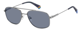 Polaroid Ruthenium Blue Classic Pilot Pilotenbril Lichtgewicht Zonnebril Gepolariseerde Piloten Bril