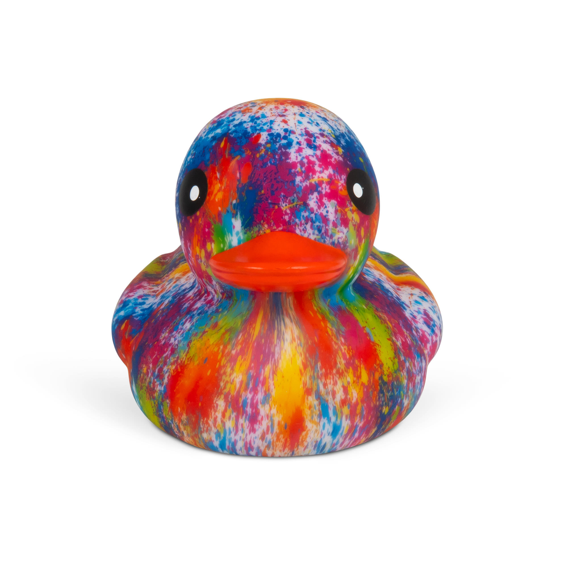 Grote Gekleurde Tie Dye Rubber Badeend 18 cm Regenboog Drijvende Bad Eend Groot Zwembad Pool Party