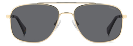 Polaroid Gold & Grey Classic Pilot Pilotenbril Lichtgewicht Zonnebril Gepolariseerde Piloten Bril