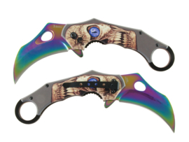 X-Treme Karambit Zakmes Regenboog