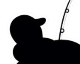 Vissticker Visser Zwart Silhouet  7 x 7 cm Contour Gesneden Vis Sticker Vrijstaand Vissen Auto