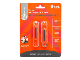 2 x SOL Preppers Fire Lite Micro Sparker Snelle Vuurmaker FireSteel Aansteker