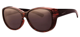 Polariserende Overzetzonnebril Ruby Red Jungle Lady Elegante Overzet Zonnebril