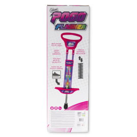 Luxe Verlichte PogoFlasher Pogostick Roze 89 cm Pogo Stick 35 Kilo Springstok Met Led Verlichting