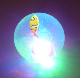 Lichtgevende Nemo LED Stuiterbal Vis Geel Licht Oplichtende Stuiterballen Clown Vis Licht Vissen