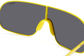 Polaroid® Metal Yellow Hornet Zonnebril Doorlopende Bril Lichtgewicht Masker Maskerbril Mask Bril