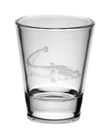 Set 6 x Shotglaasjes Karper + Baars + Brasem + Snoek + Snoekbaars + Meerval Vis Shotglazen Viscadeau
