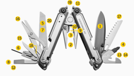 Leatherman ARC MagnaCut® Staal Multitool RVS Slijtvast Origineel USA Model Eenhandig Met Magneten