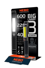 Big Larry 3 STEALTH OPLAADBAAR LED Zaklamp Oplaadbare