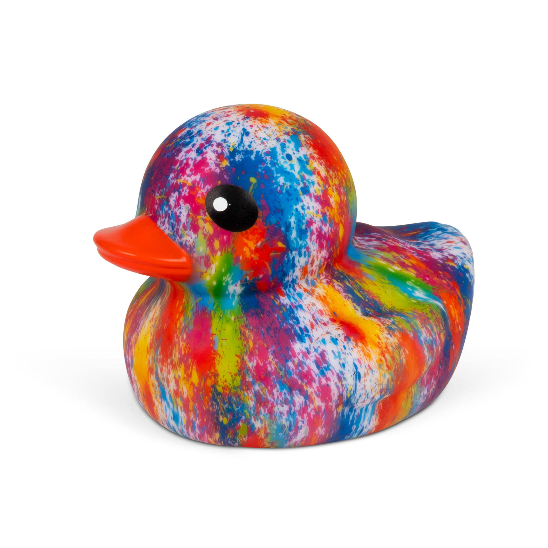 Grote Gekleurde Tie Dye Rubber Badeend 18 cm Regenboog Drijvende Bad Eend Groot Zwembad Pool Party