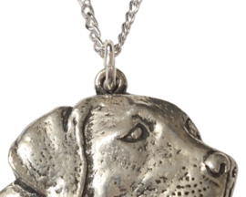 Hanger Labrador + Ketting Zilver 45 cm (Dames)