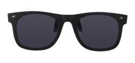 Polariserende Black Flip Opklapbare Wayfarer Clip-On Opzetter