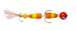 Mandala Foamshad Oranje-Geel + Red Head 13 gram Shad Dressuurdoorbrekend Snoekbaars Snoek Kunstaas