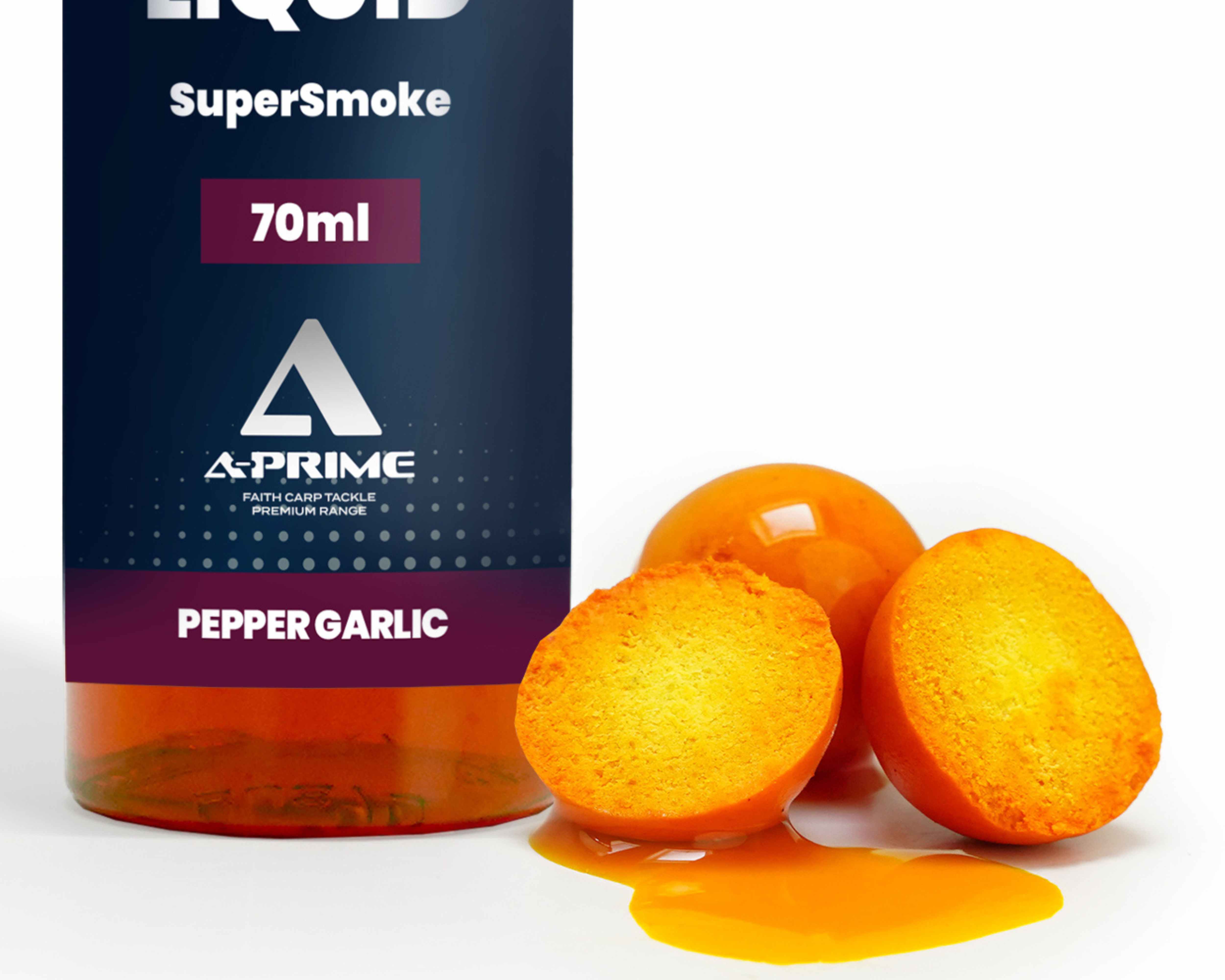 Faith A-Prime SuperSmoke Liquid Garlic/Pepper PVA-Save Active Cloud Smoke Bait Booster Attractive