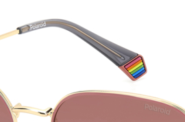 Polaroid® Golden Rose Pilot Pilotenbril Heren Zonnebril Lichtgewicht Gepolariseerde Piloten Bril