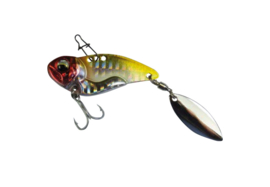 Asp Roofblei Jig Spinner 14 gram Small Tail Yellow & Red Tiger